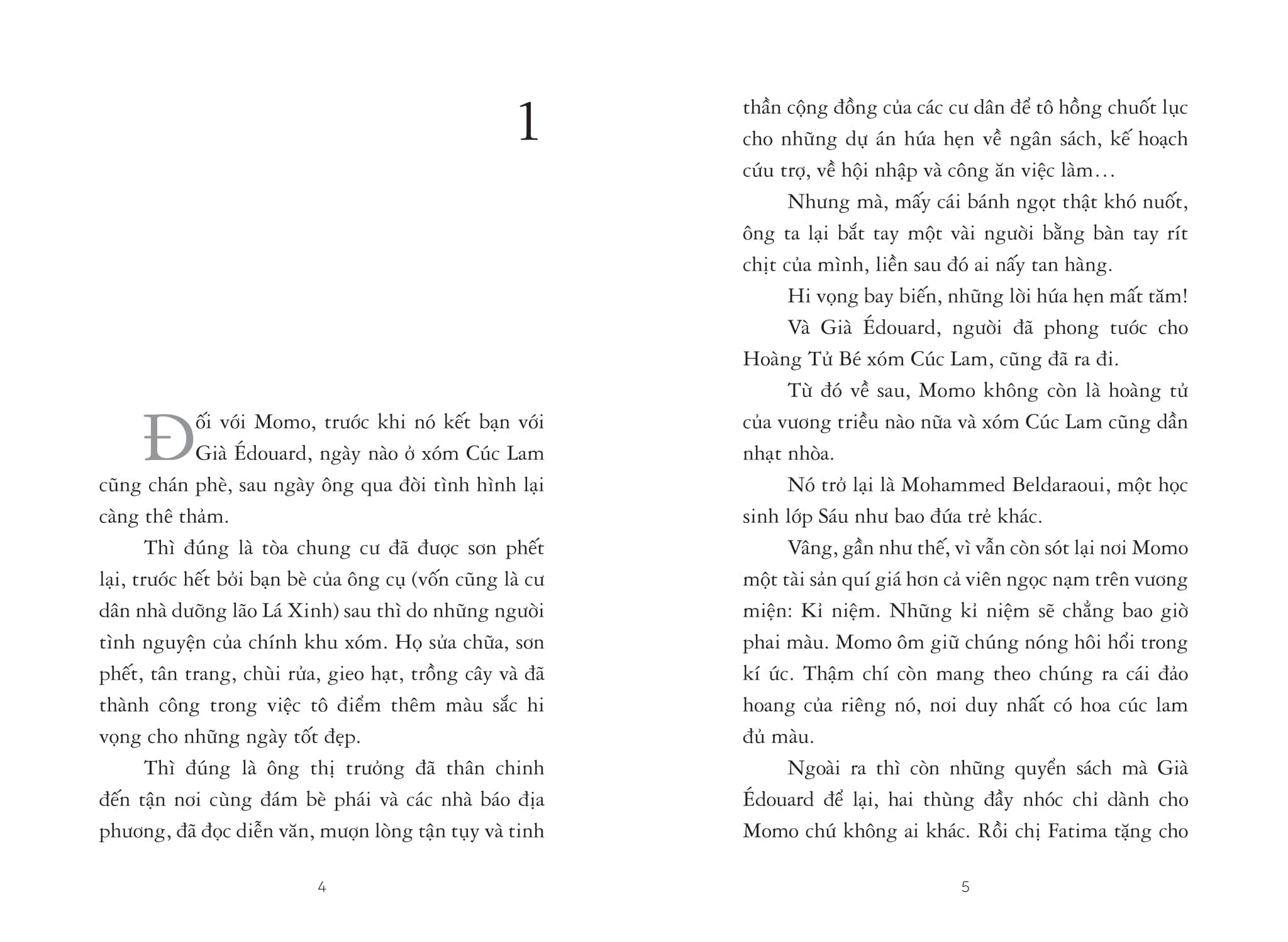 momo, cư dân xóm hoa mào gà