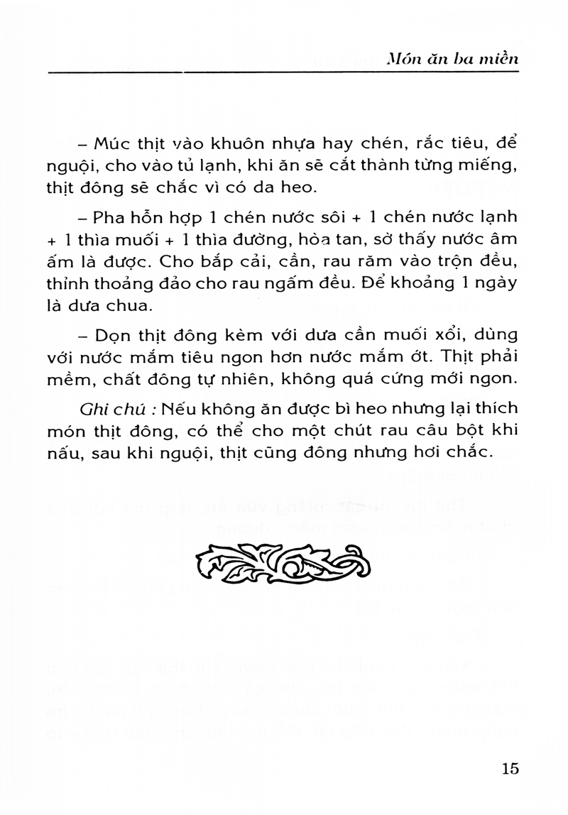 món ăn ba miền