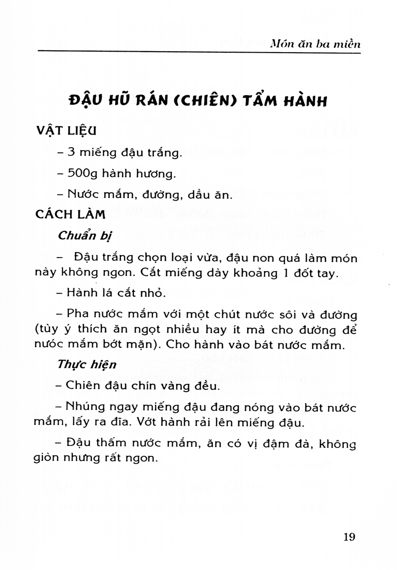 món ăn ba miền