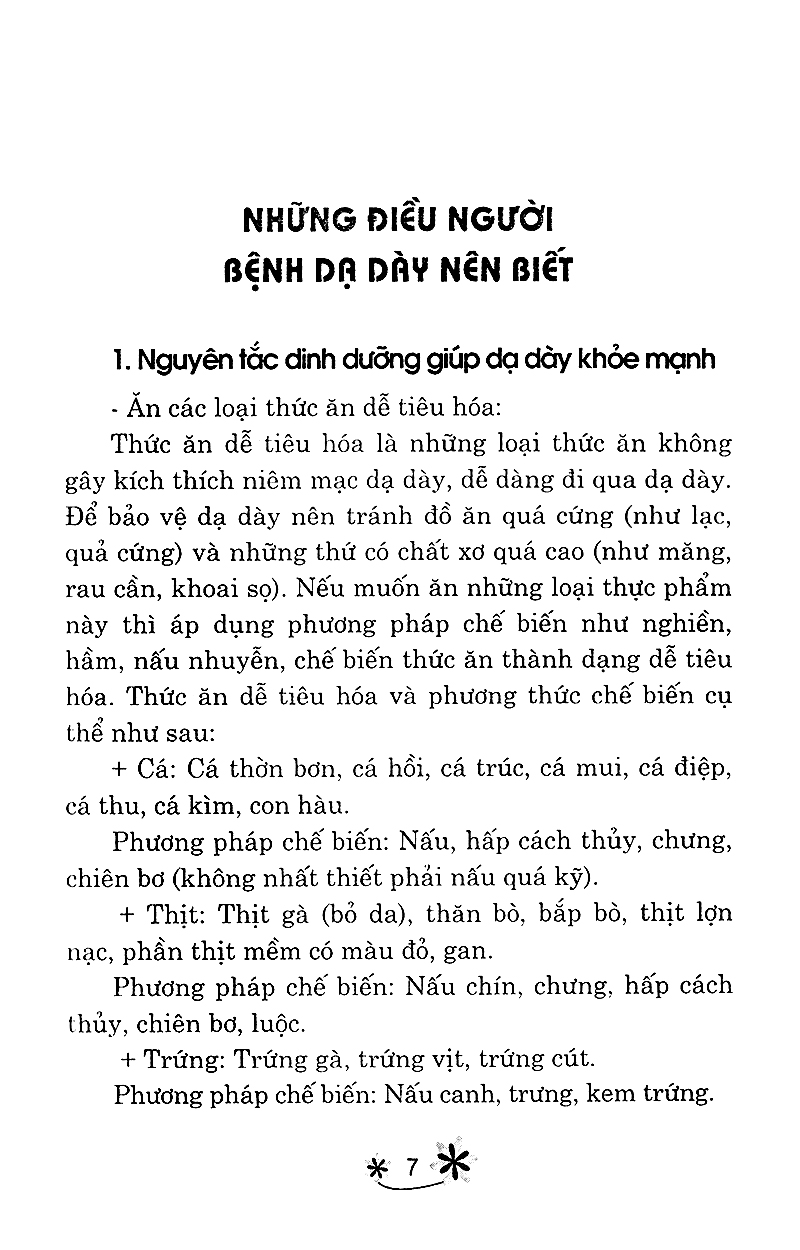món ăn bài thuốc - cho người bệnh dạ dày
