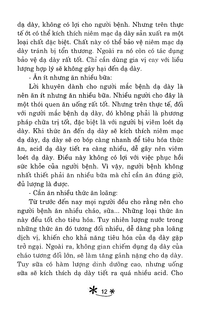 món ăn bài thuốc - cho người bệnh dạ dày