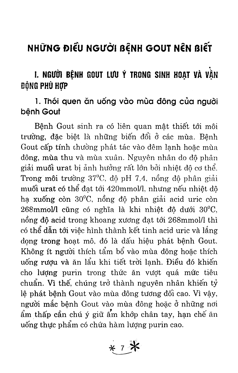 món ăn bài thuốc - cho người bệnh gout