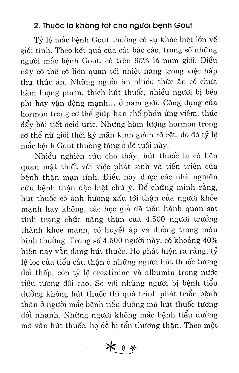món ăn bài thuốc - cho người bệnh gout