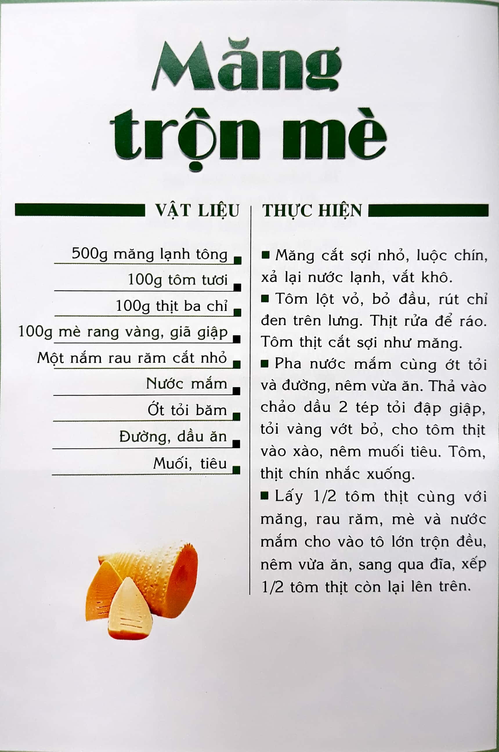 món ăn được nhiều người yêu thích - các món rau, củ, quả (tái bản)