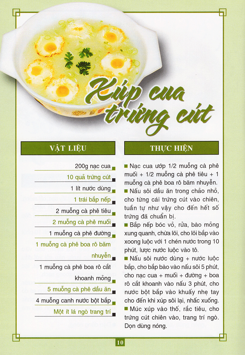 món ăn được ưa thích - món xúp