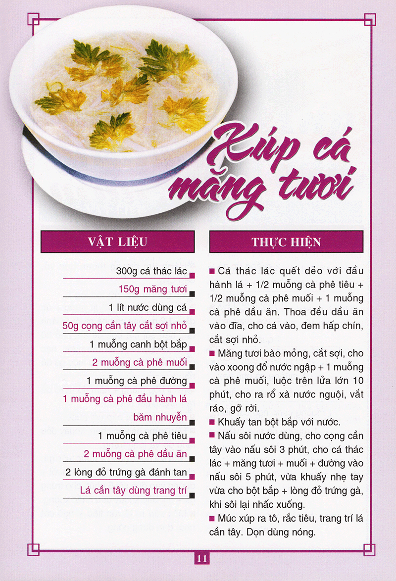 món ăn được ưa thích - món xúp