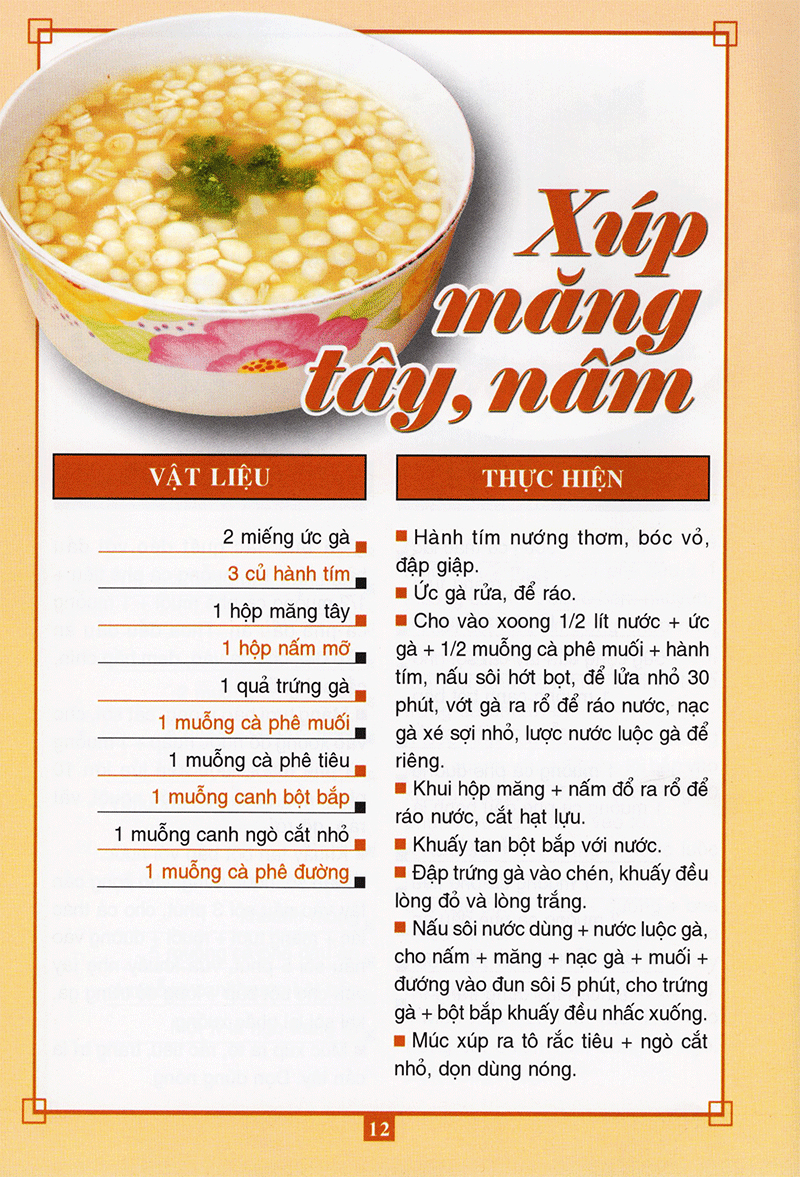 món ăn được ưa thích - món xúp