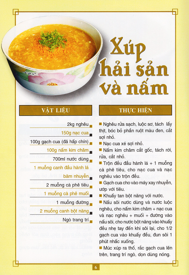 món ăn được ưa thích - món xúp