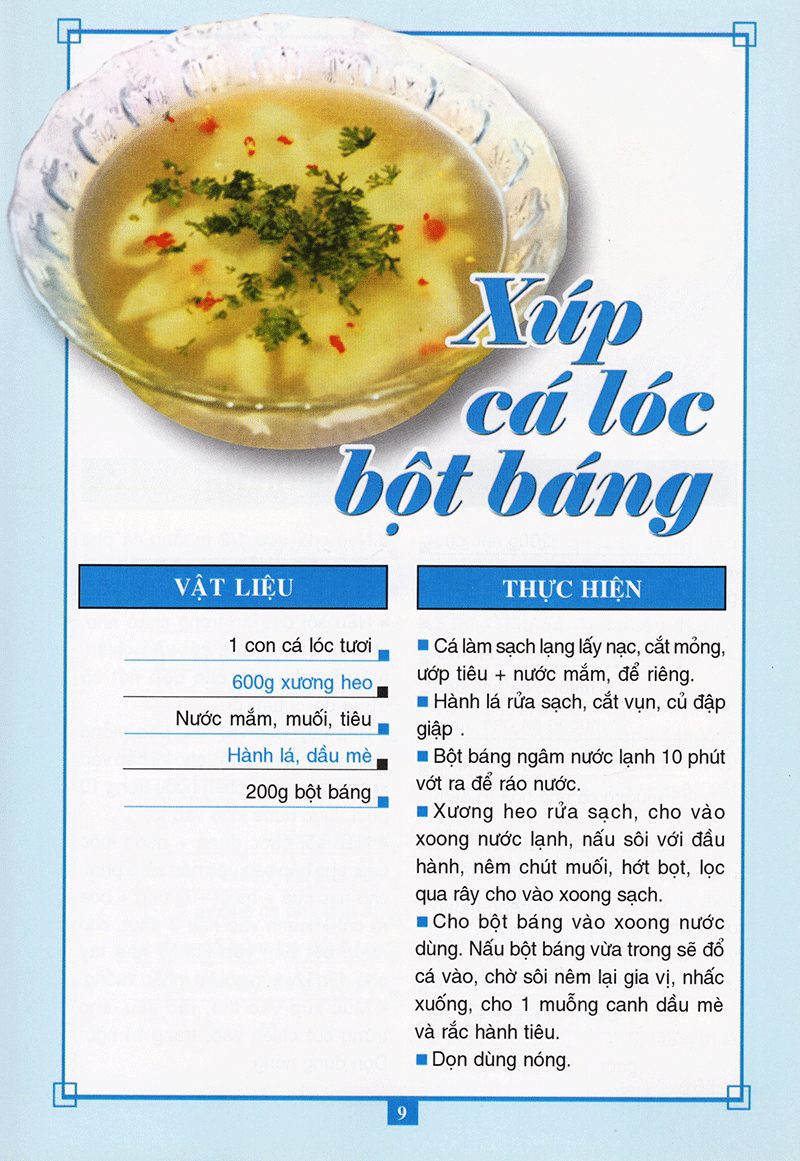 món ăn được ưa thích - món xúp