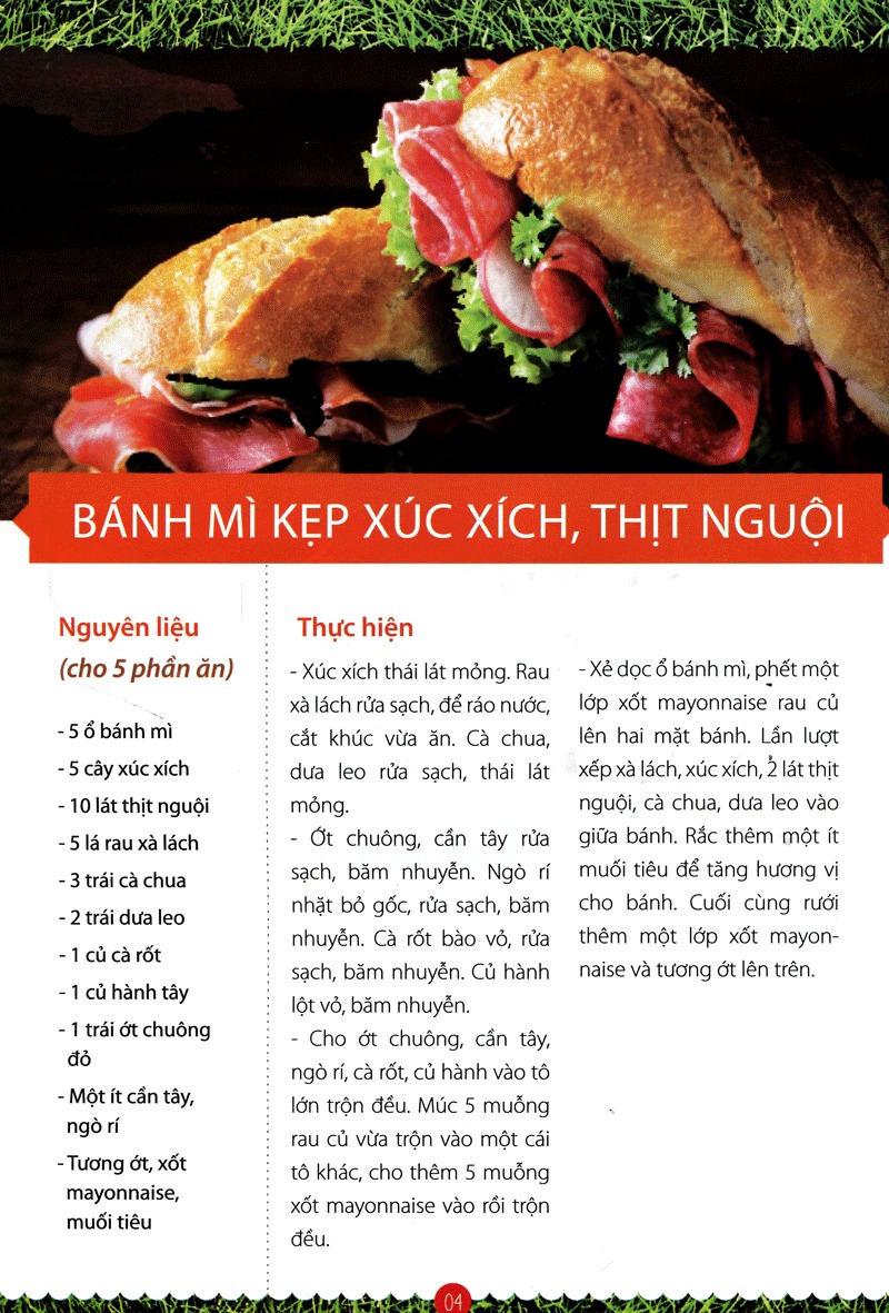 món ăn nhanh cho ngày picnic