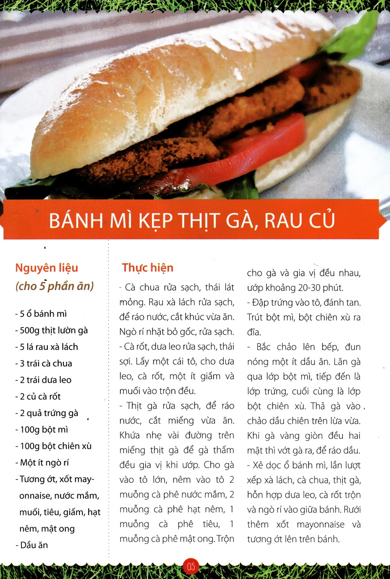 món ăn nhanh cho ngày picnic