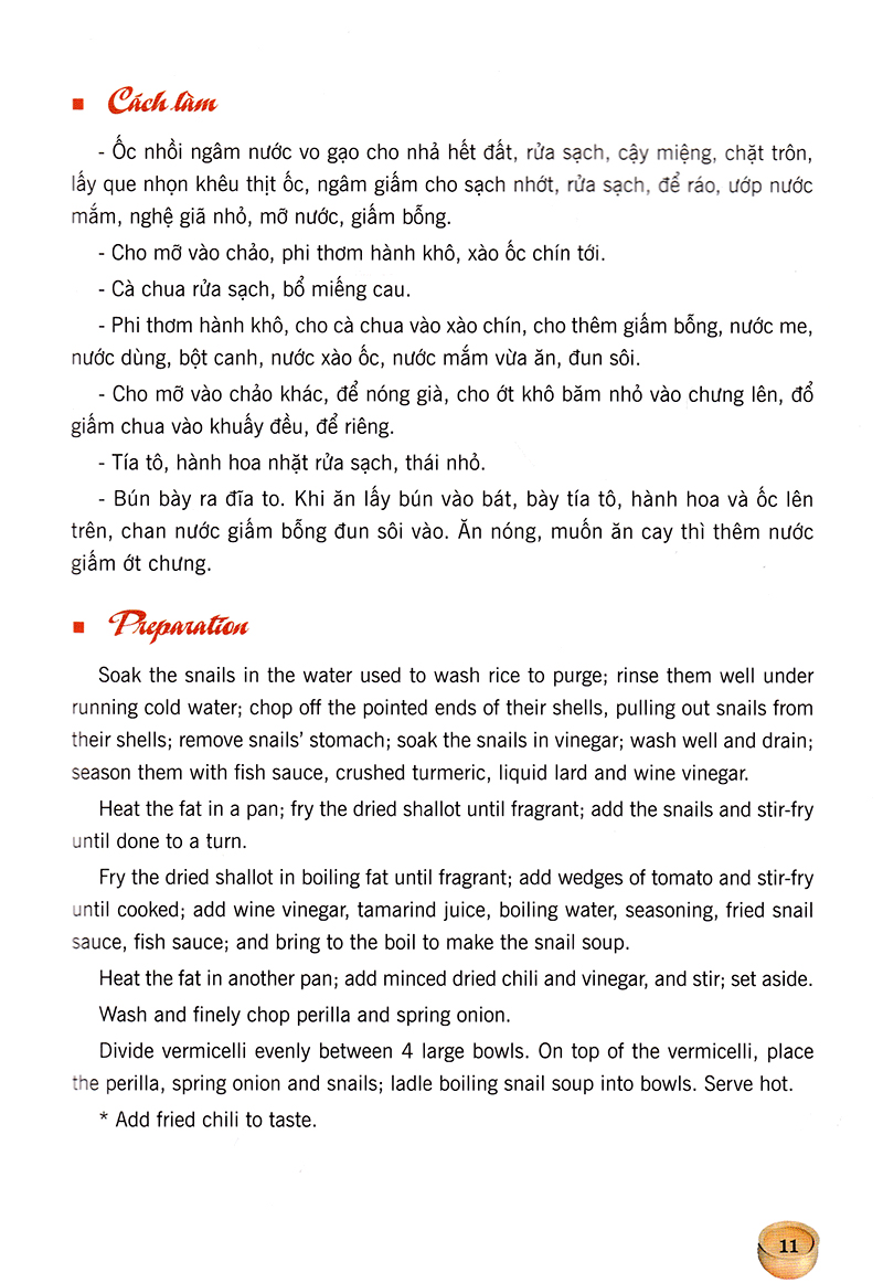 Món Ăn Việt Nam - Vietnamese Cuisine (Song Ngữ Việt-Anh)