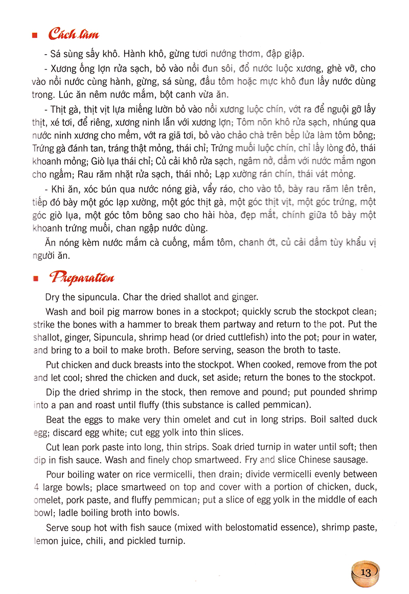 Món Ăn Việt Nam - Vietnamese Cuisine (Song Ngữ Việt-Anh)