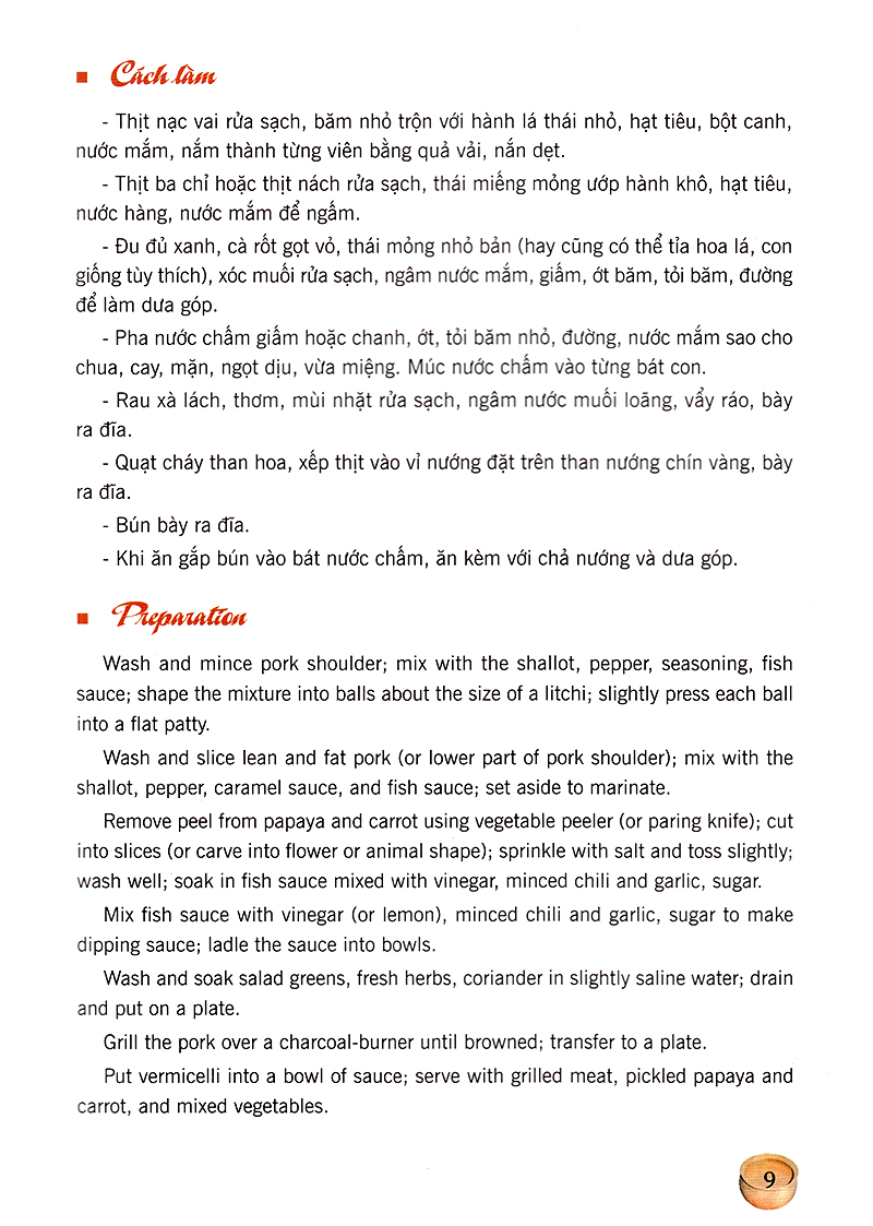 Món Ăn Việt Nam - Vietnamese Cuisine (Song Ngữ Việt-Anh)