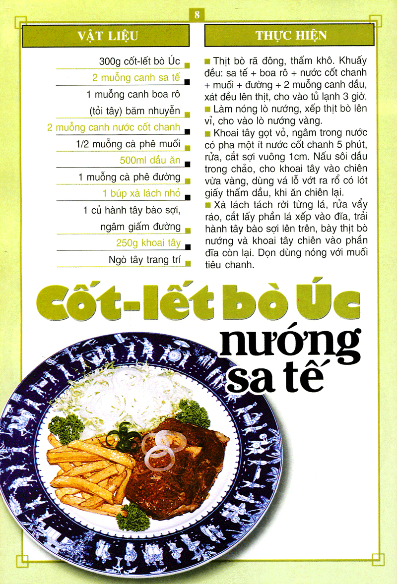 món bò - 60 món ăn được nhiều người ưa thích