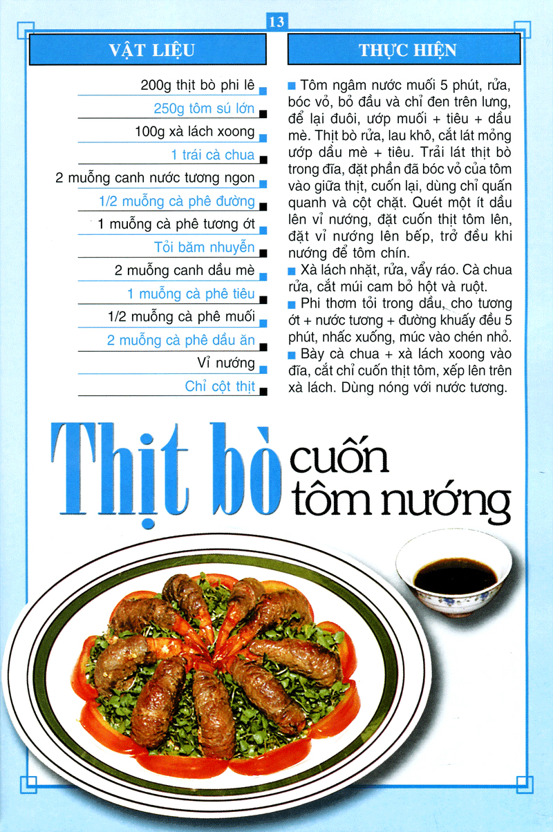 món bò - 60 món ăn được nhiều người ưa thích