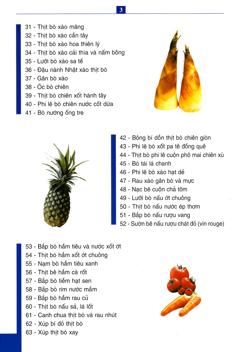 món bò - 60 món ăn được nhiều người ưa thích