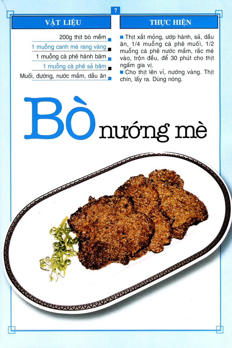 món bò - 60 món ăn được nhiều người ưa thích