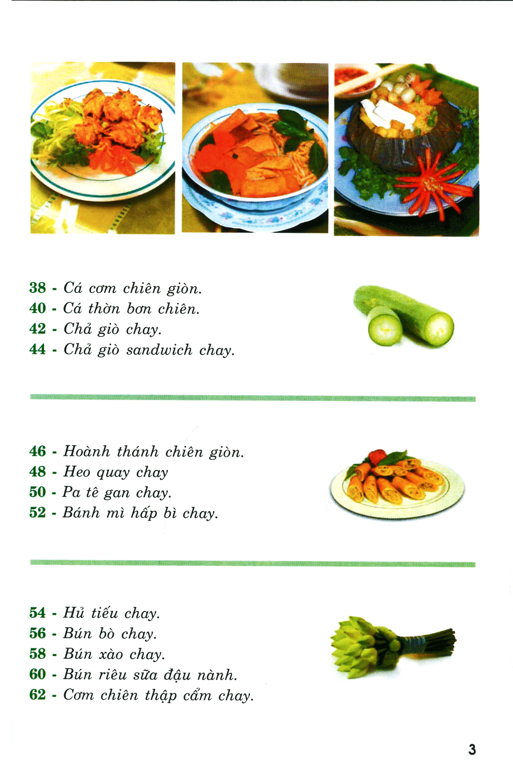 món chay đãi khách