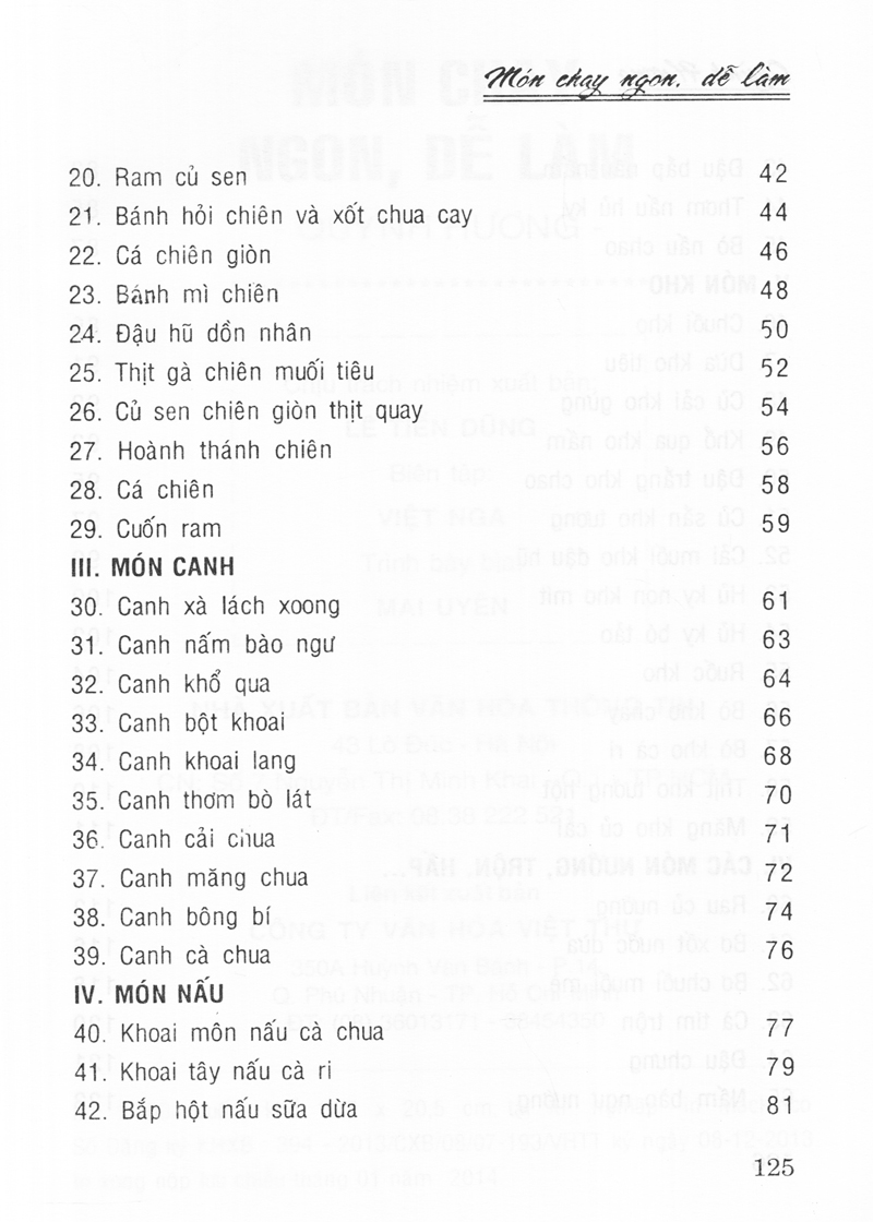 món chay ngon, dễ làm (tái bản 2014)