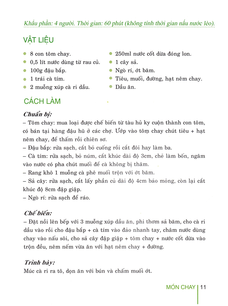 món chay ngon và lành