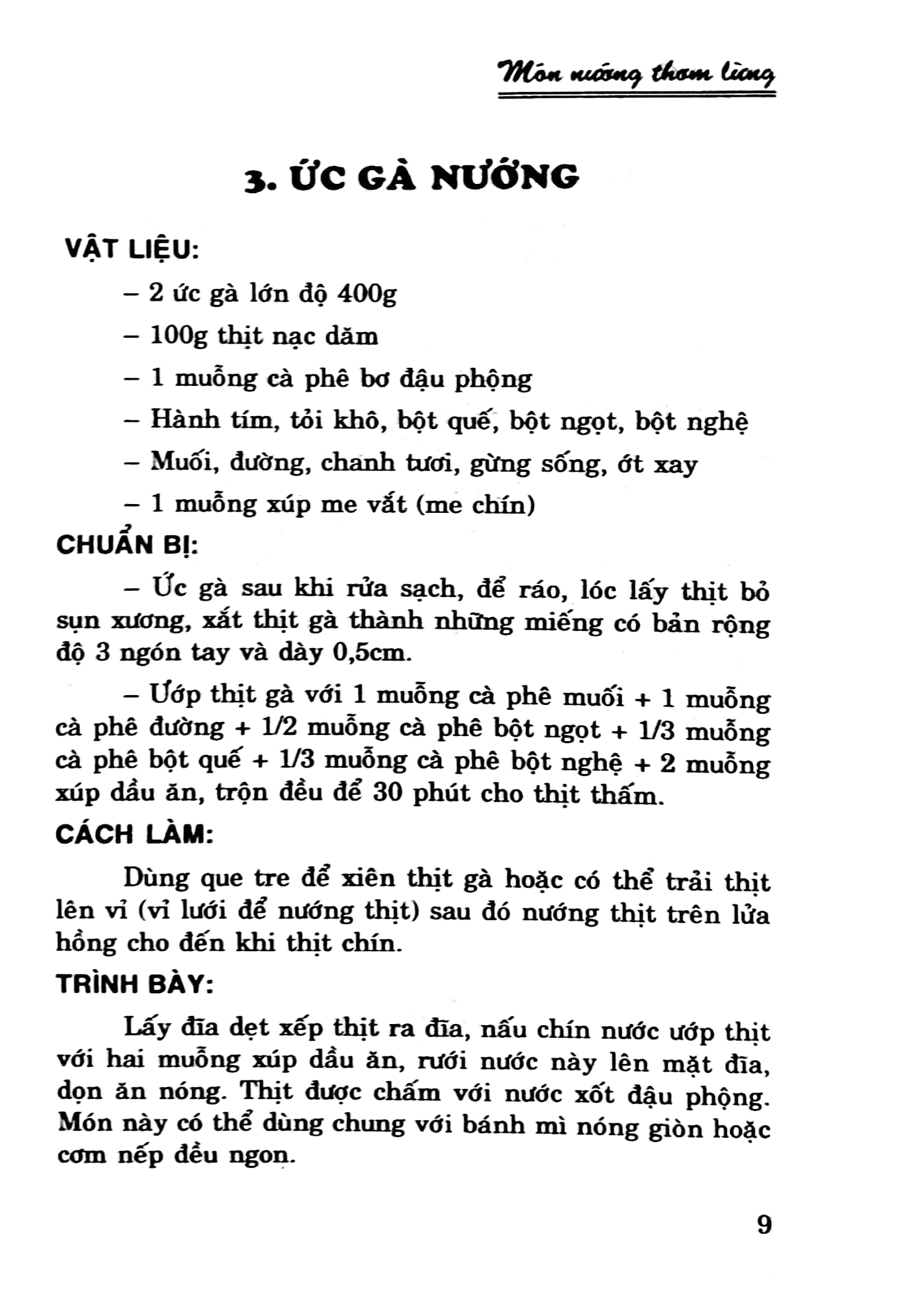 món nướng thơm lừng