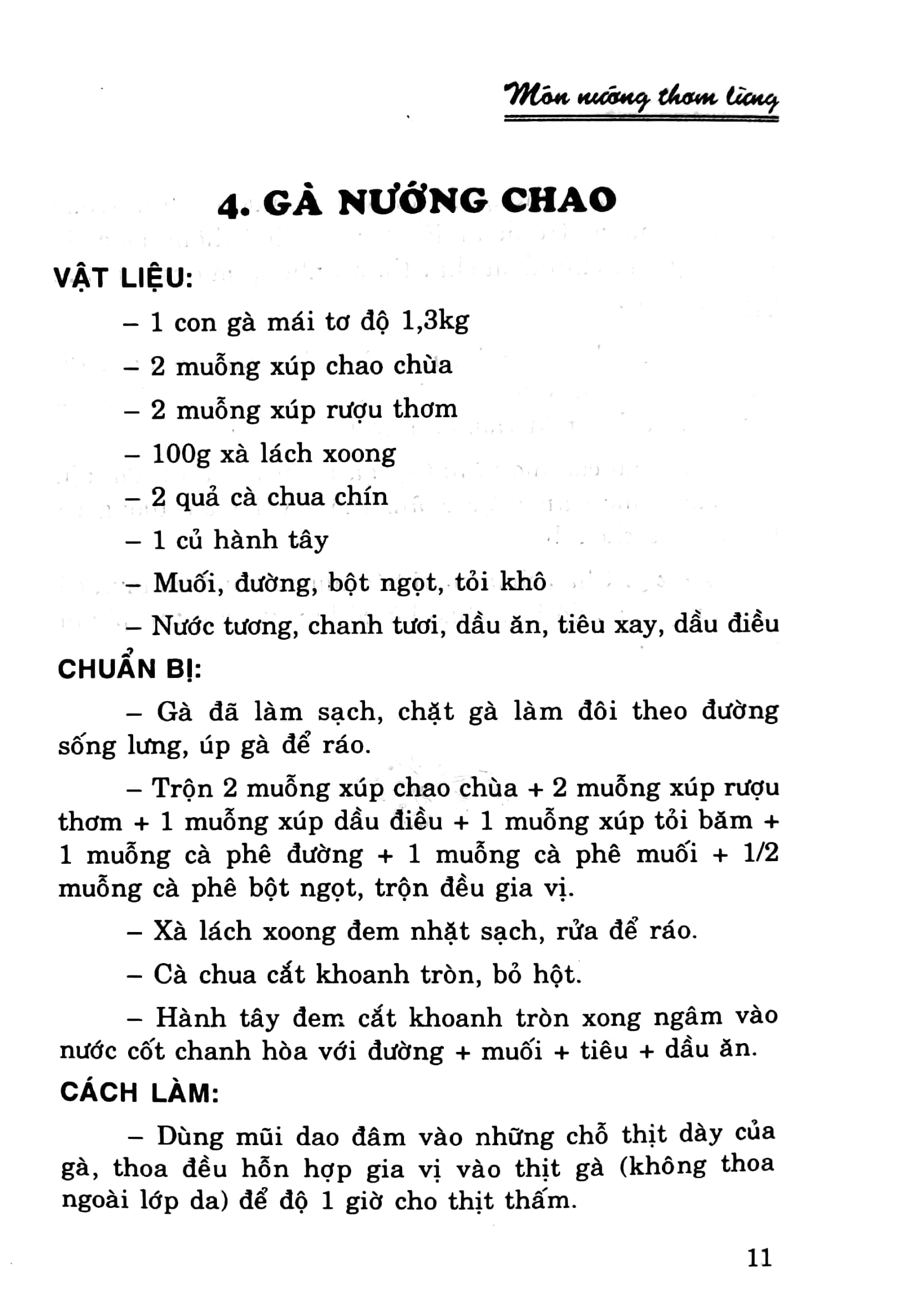 món nướng thơm lừng