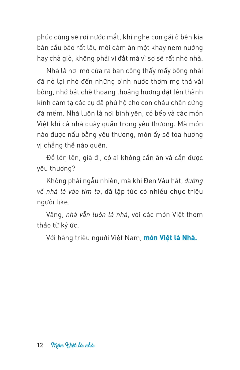 món việt là nhà