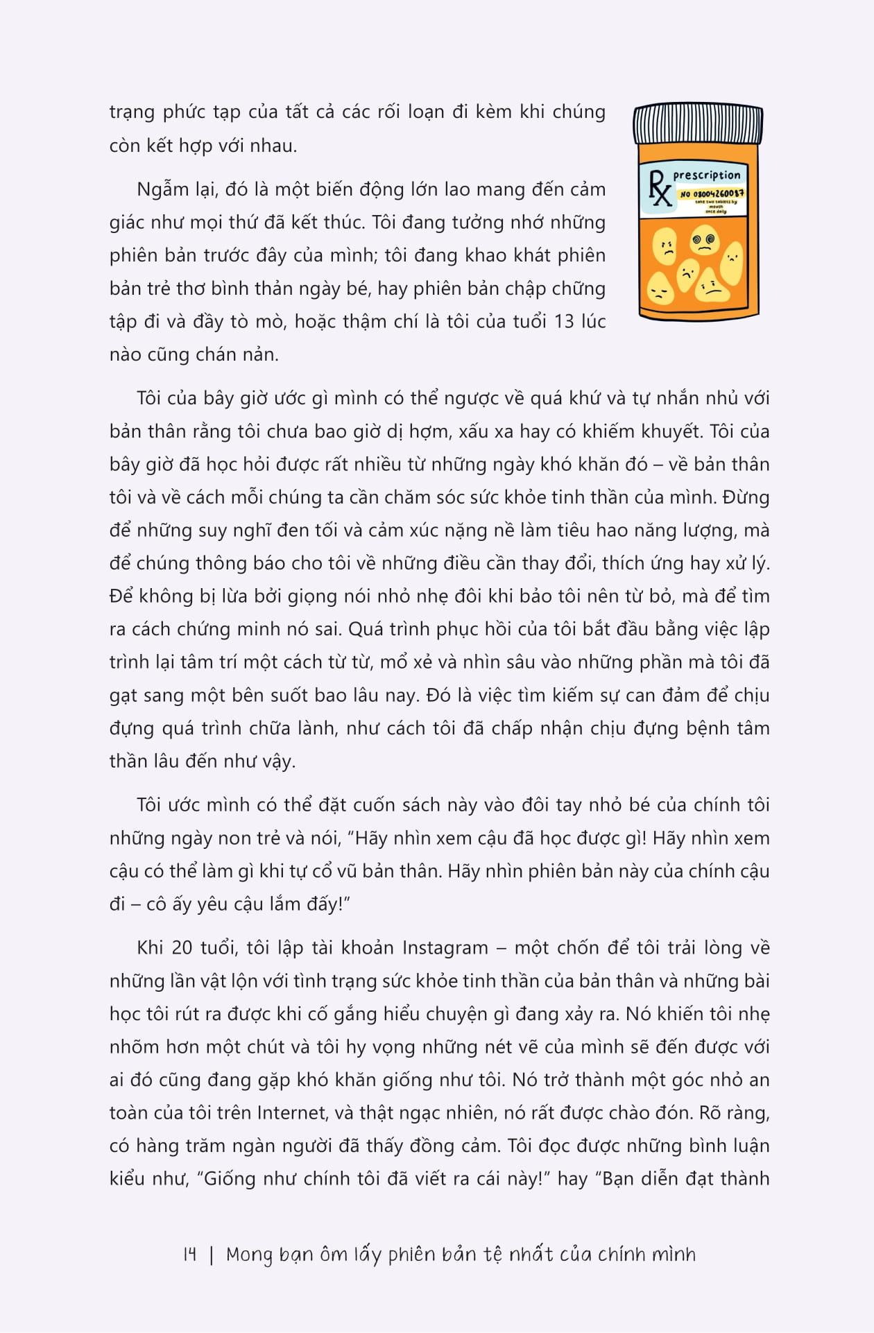 mong bạn ôm lấy phiên bản tệ nhất của chính mình