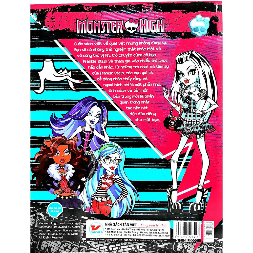 monster high - cẩm nang bạn gái cá tính - frankie stein và những người bạn