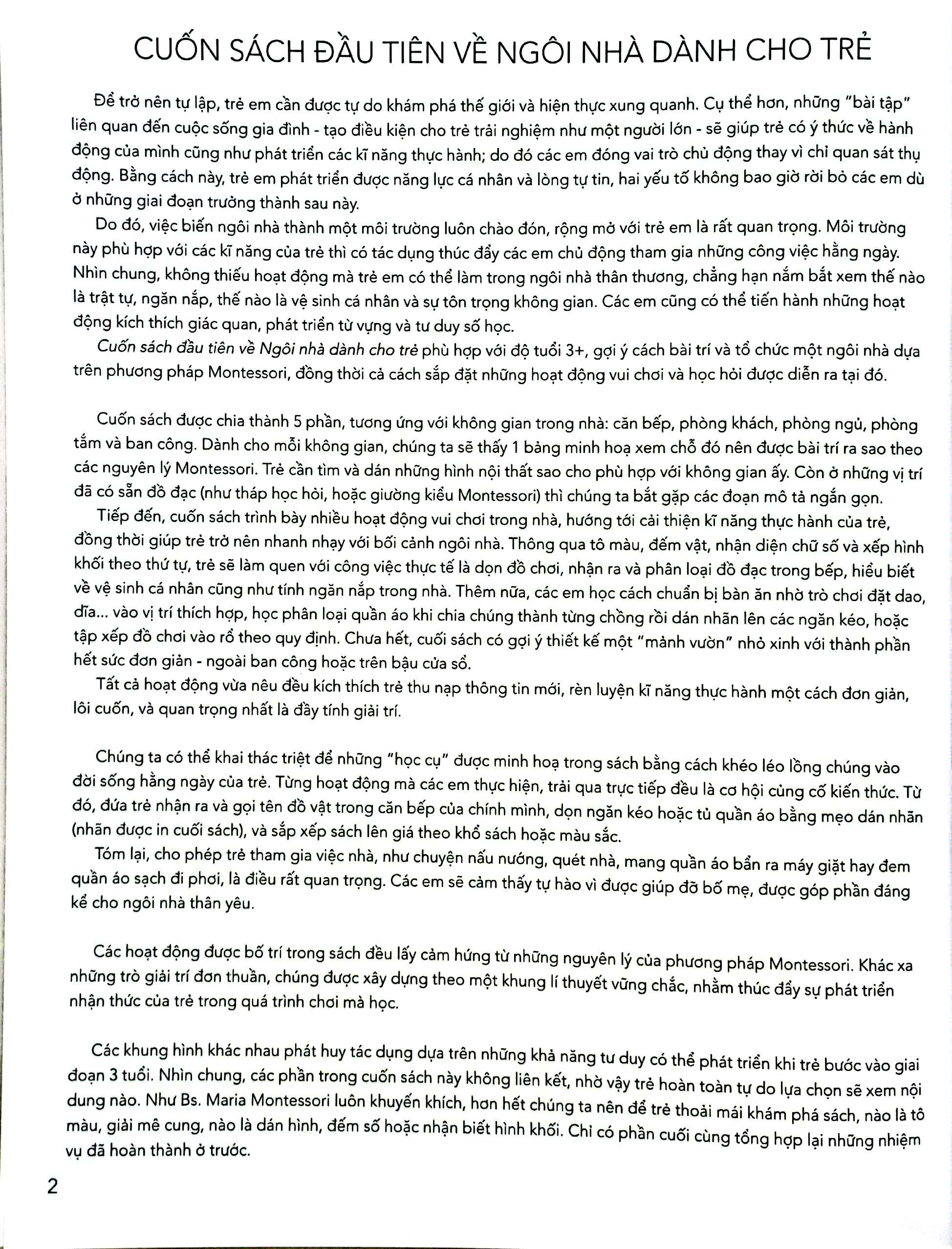 montessori - cuốn sách đầu tiên về ngôi nhà dành cho trẻ