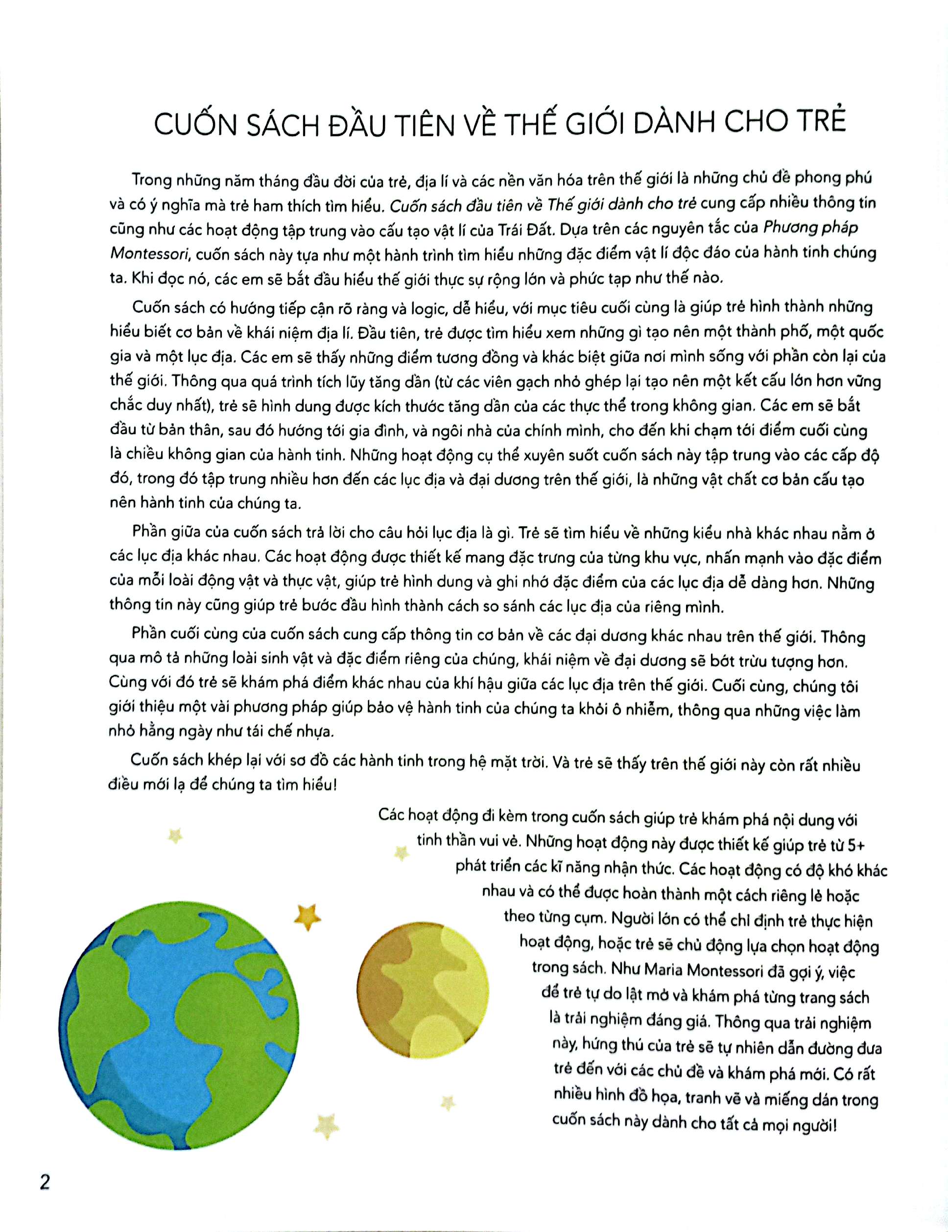 montessori - cuốn sách đầu tiên về thế giới dành cho trẻ