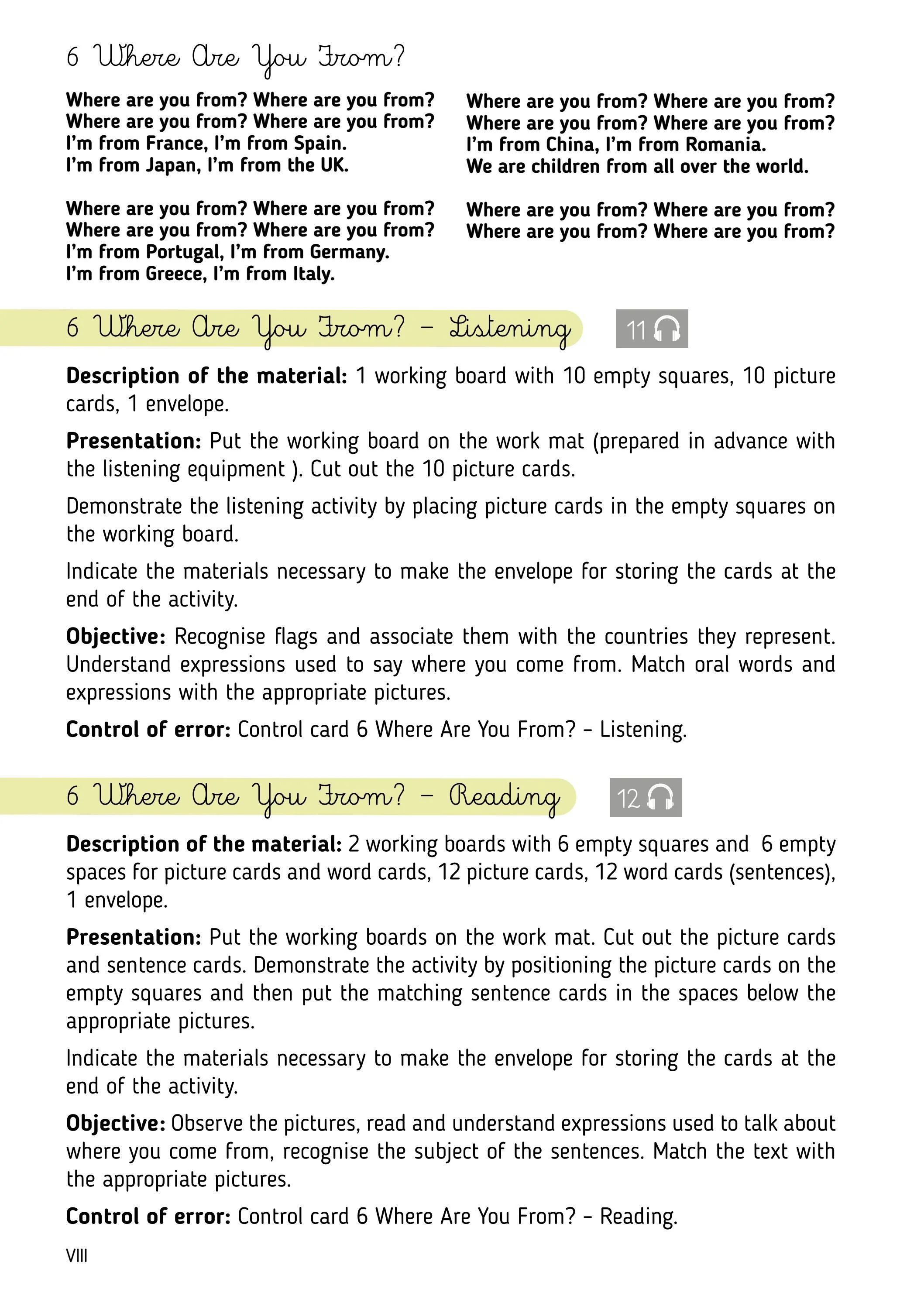 montessori english songs