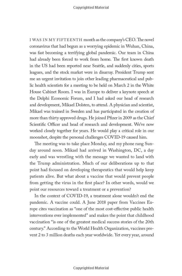 moonshot: inside pfizer's nine-month race to make the impossible possible