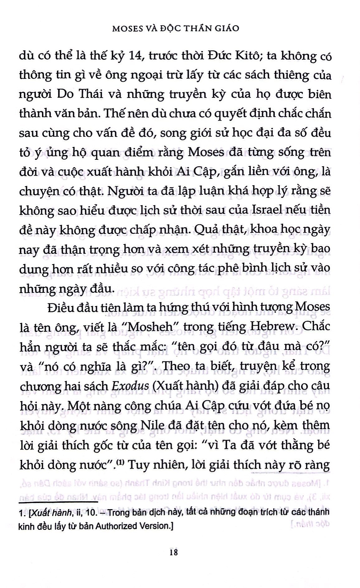 moses và độc thần giáo