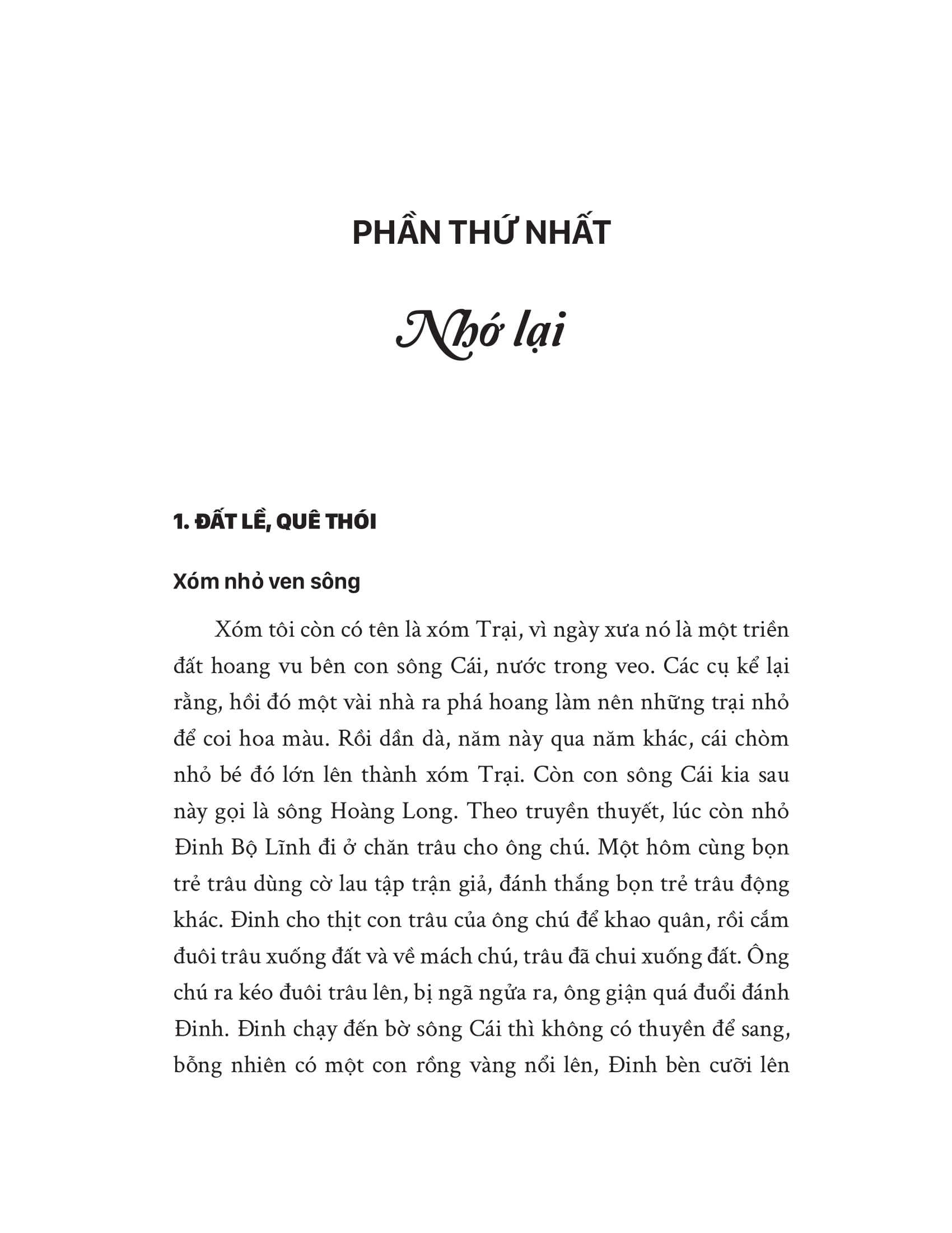 Mot Chang Duong (Nho Va Ghi Chep)
