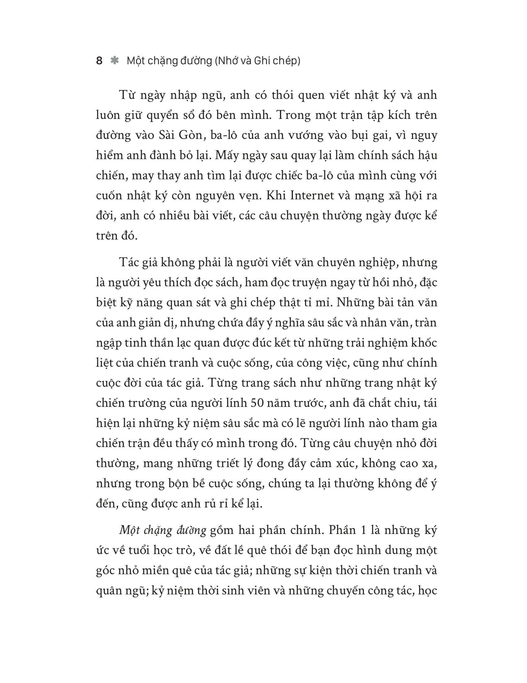 Mot Chang Duong (Nho Va Ghi Chep)