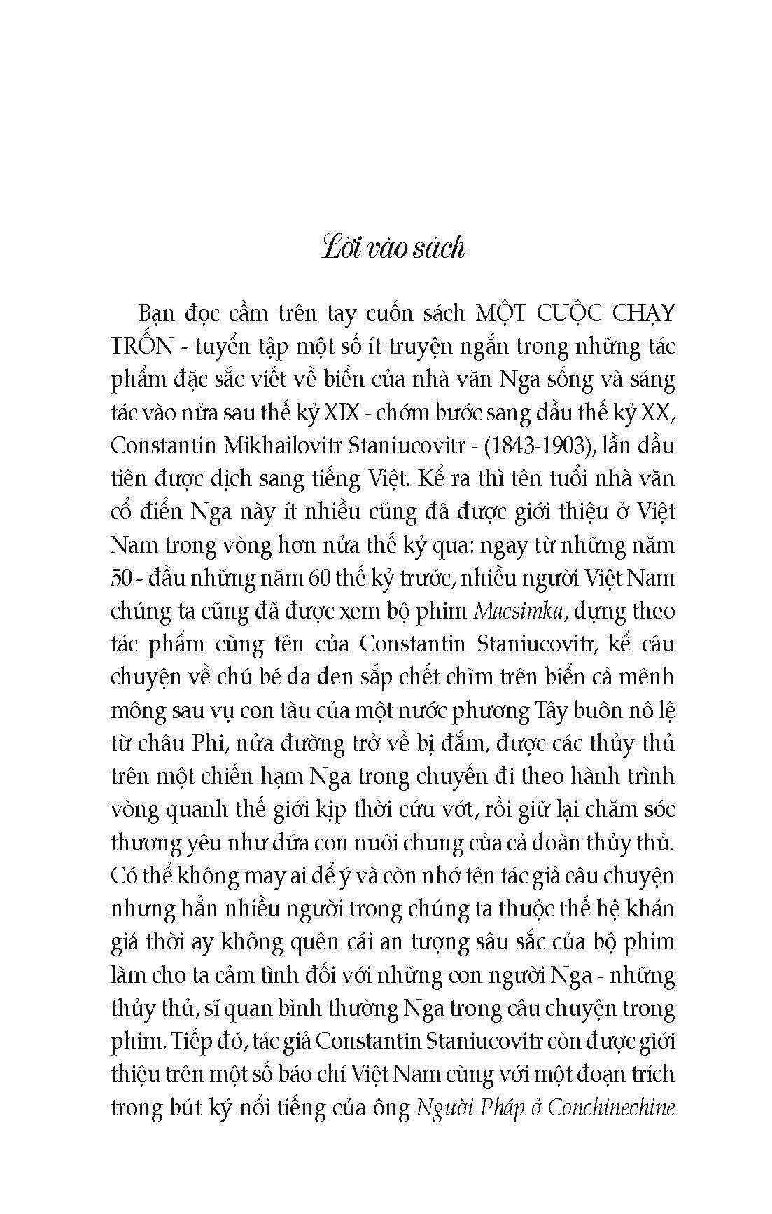 một cuộc chạy trốn