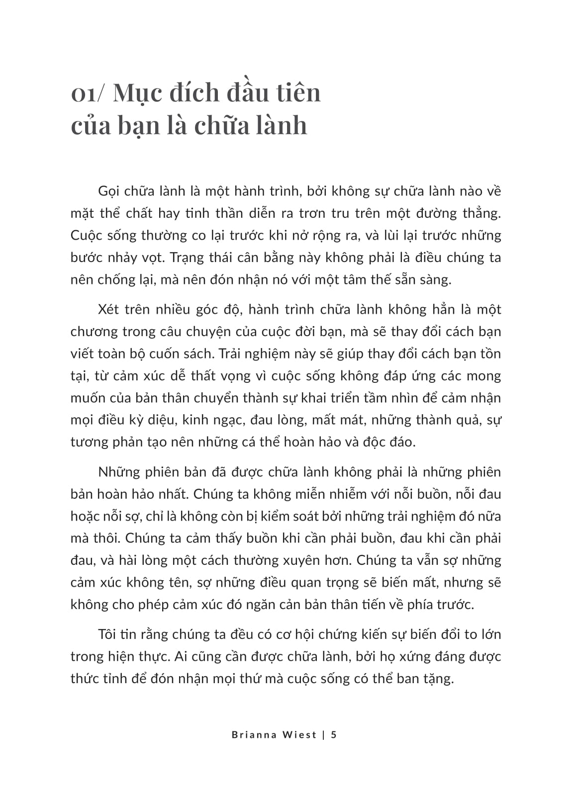 một cuốn sách chữa lành
