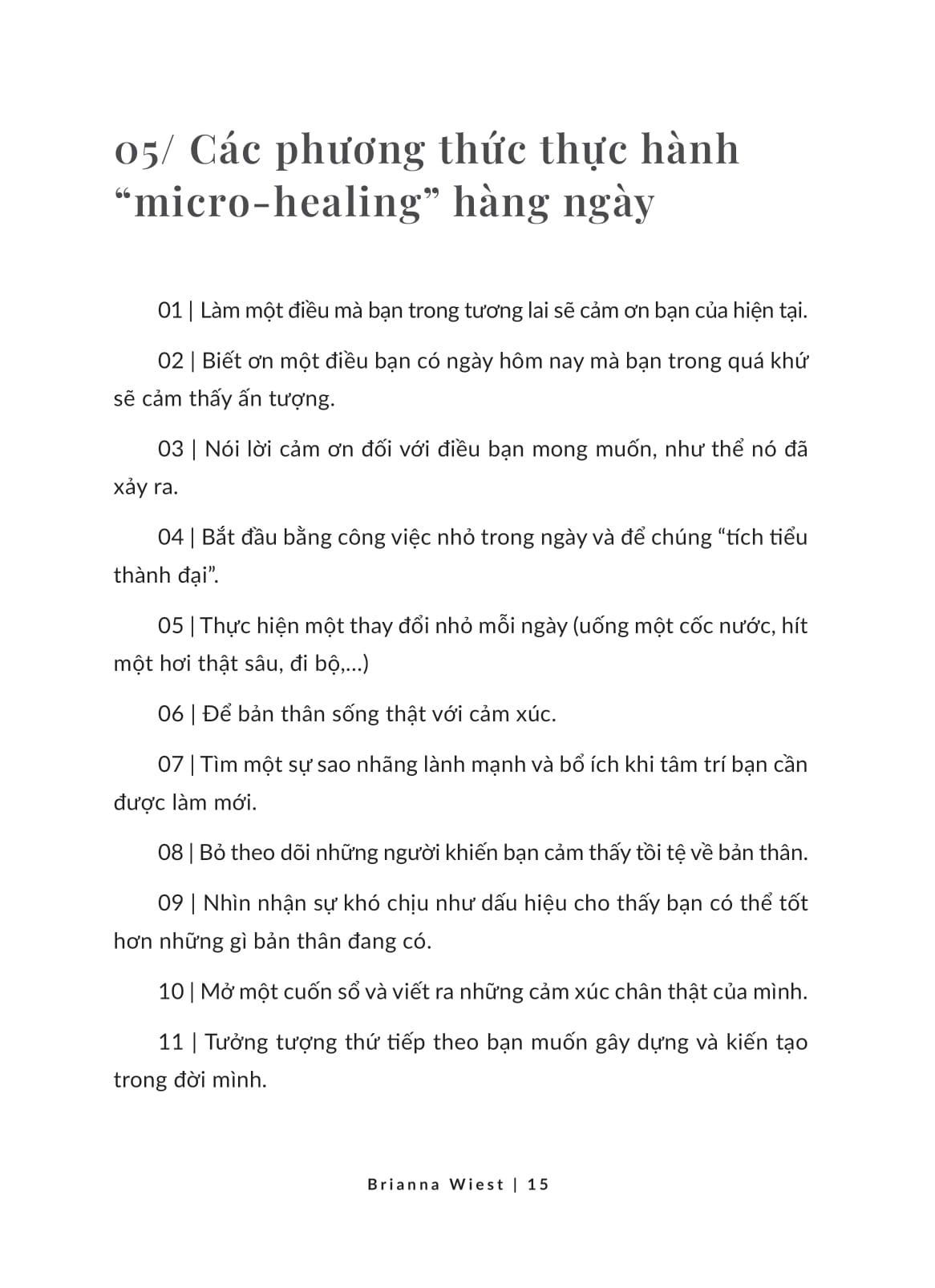 một cuốn sách chữa lành