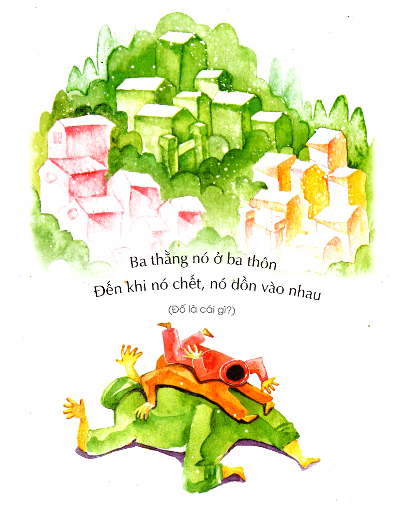 một đàn cò trắng phau phau - câu đố dân gian cho bé