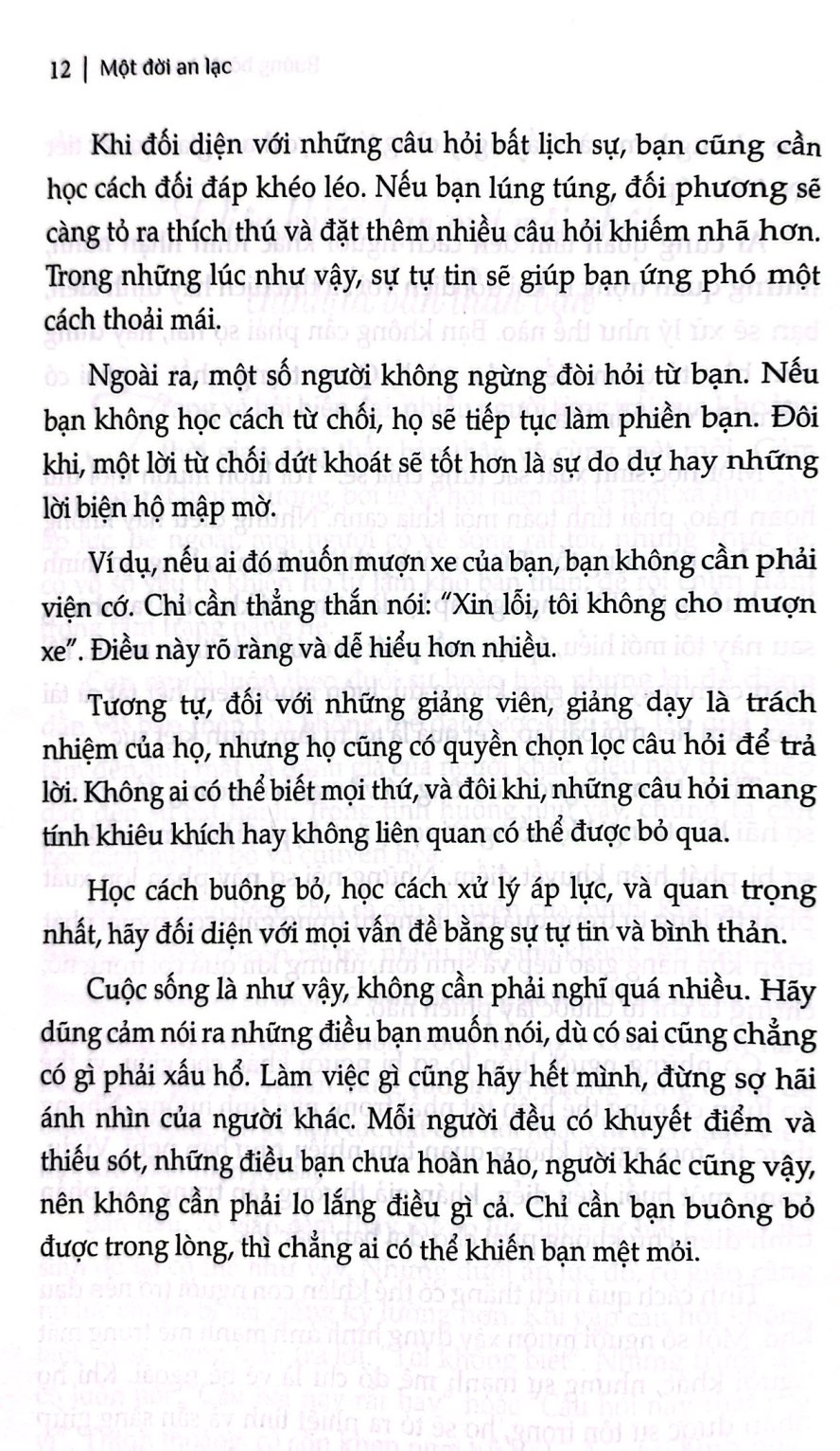 một đời an lạc - buông bỏ để hạnh phúc