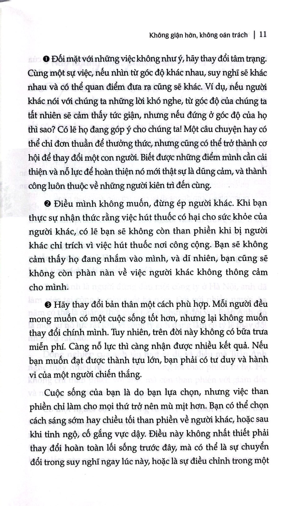 một đời an lạc - không giận hờn, không oán trách