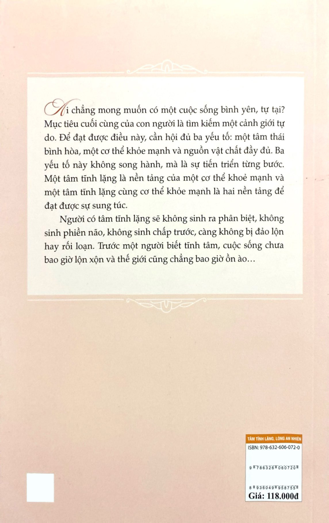 một đời an lạc - tâm tĩnh lặng, lòng an nhiên