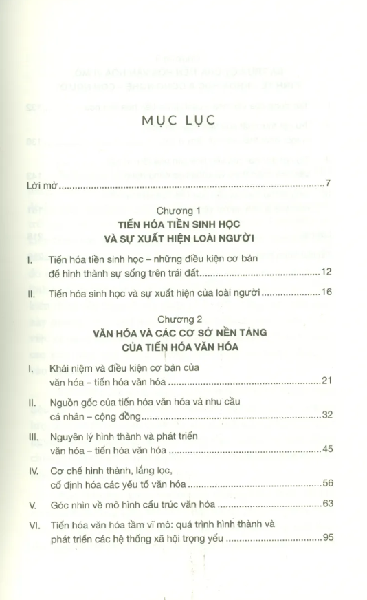một góc nhìn về tiến hóa văn hóa