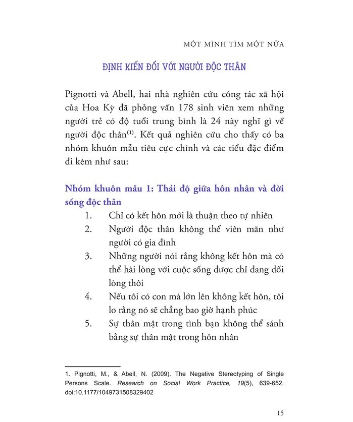 một mình tìm một nửa