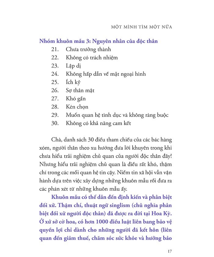 một mình tìm một nửa