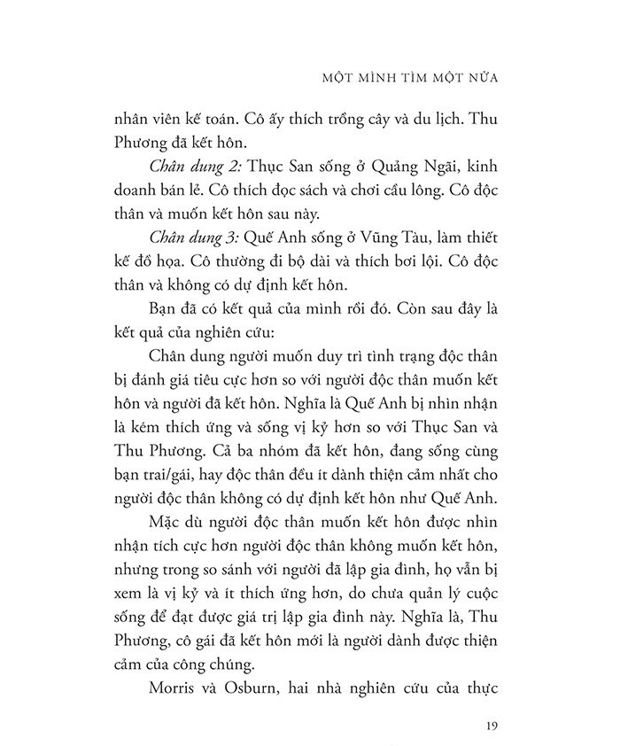 một mình tìm một nửa