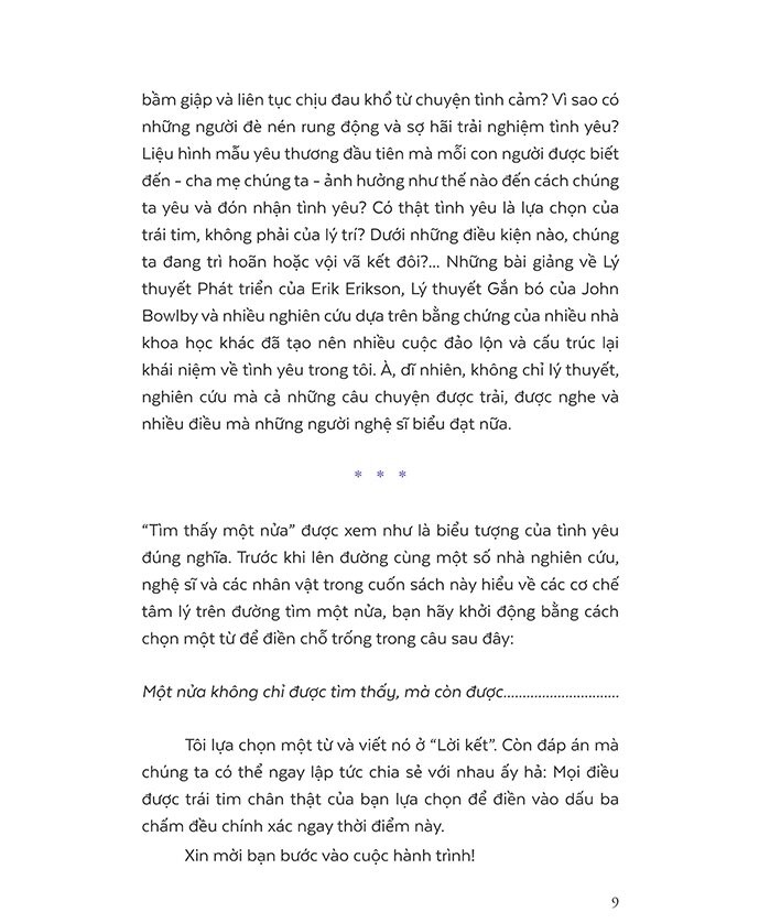 một mình tìm một nửa