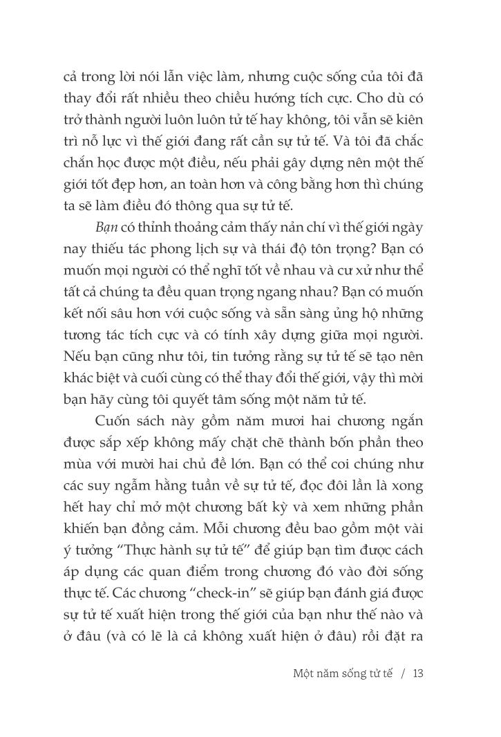 một năm sống tử tế